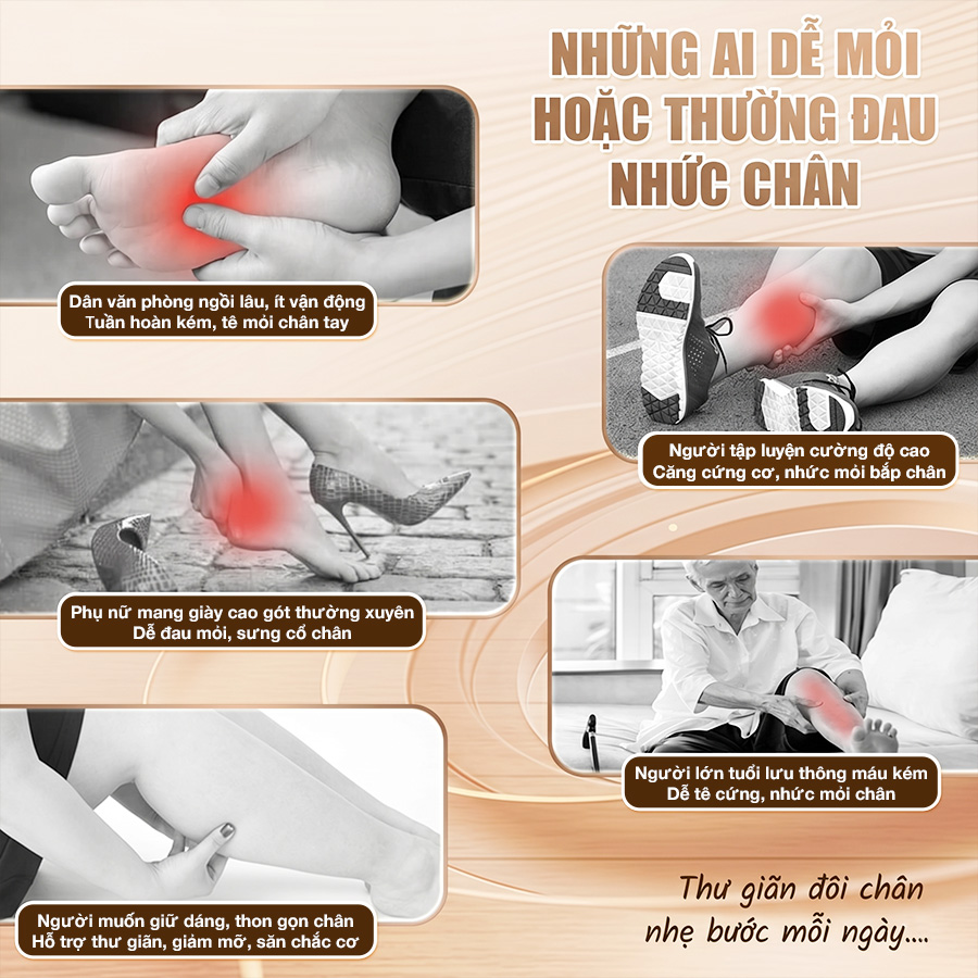 Máy massage chân và rung chân OKACHI JP-801 ( Màu đen)